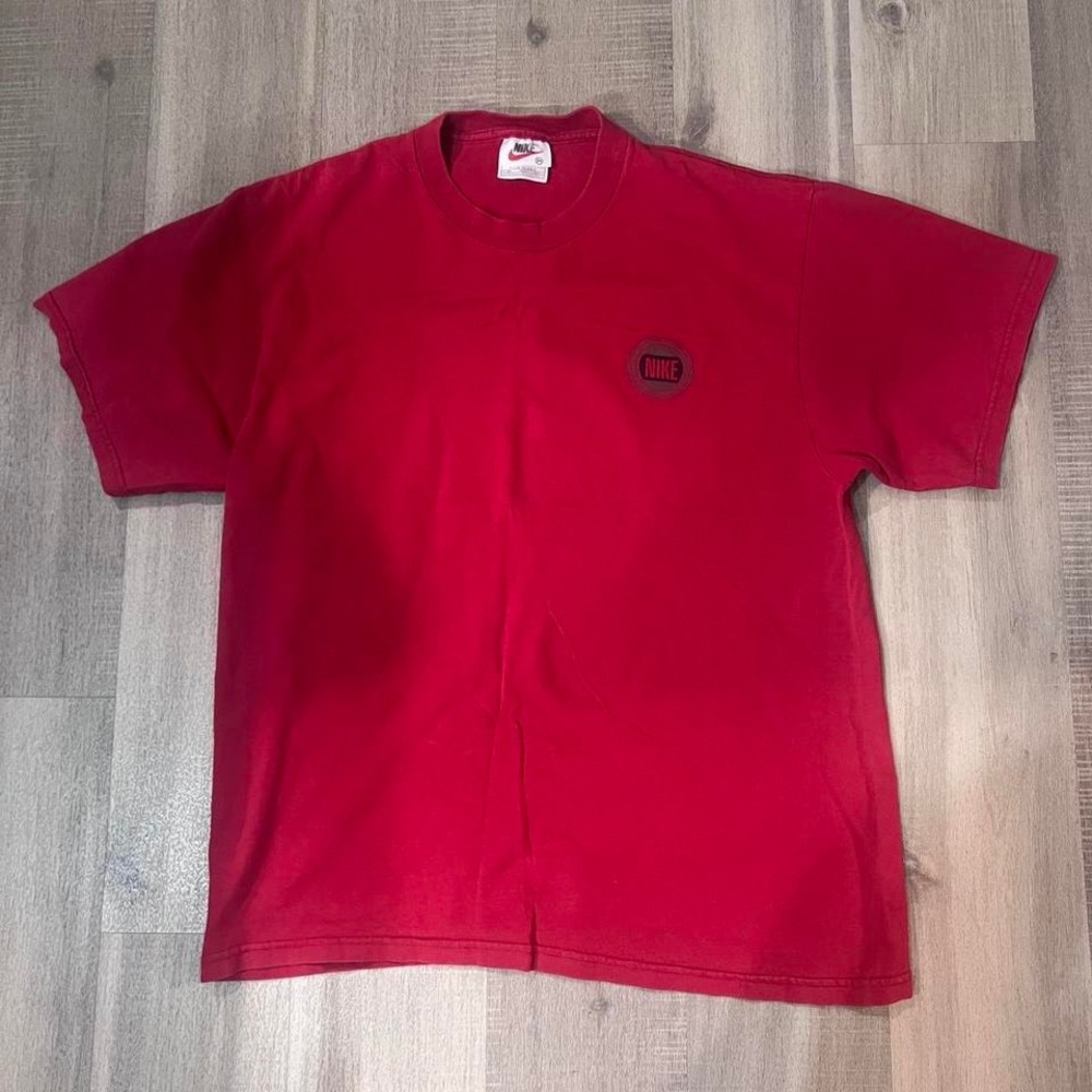 1997 vintage red Nike "just do it" Tshirt‎ men's size Medium